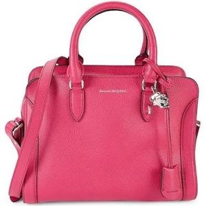 Alexander McQueen - Small Padlock Satchel Bag, Pink